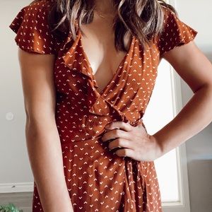 Urban Outfitters kimchi blue ruffle midi dress